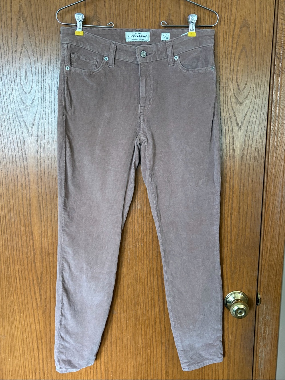 Lucky Brand Women’s Corduroy Pants in Light Mauve